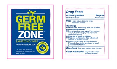Germ Free Zone Sanitizing Wipes (Gg Sanitizing Wipes 1)